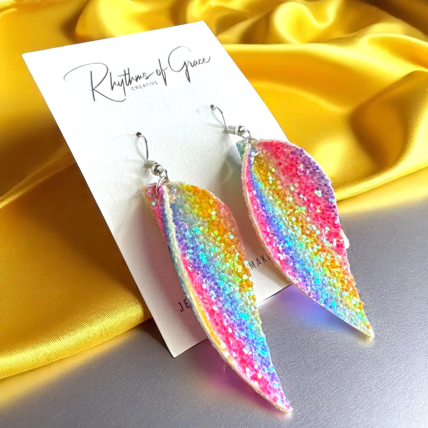 Sparkle and Shine with Neon Glitter Earrings