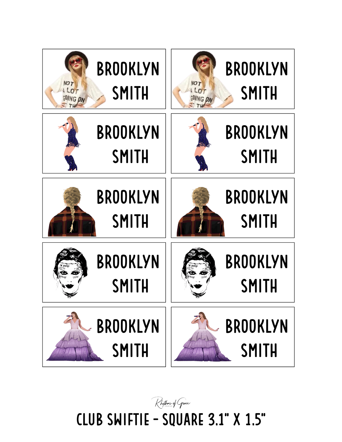 Back to School Personalized Character Labels – Waterproof & Customizable!