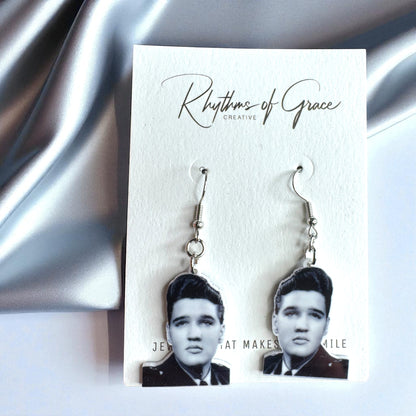 Rock Your Style: Elvis Presley Dangle Earrings - 12 Iconic Designs! 🎸