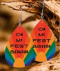 Colorful Vibes: Rainbow Teardrop Dangle Earrings for Every Festival & Everyday Adventure!