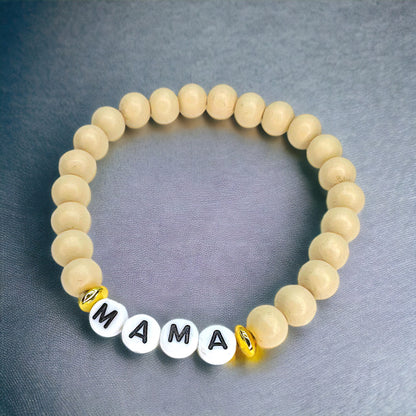 Spread the Mama Love: Stylish Stretchy Beaded Bracelet!