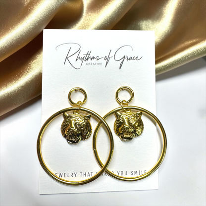 Roar into Style: Tiger Earrings Collection 🐅