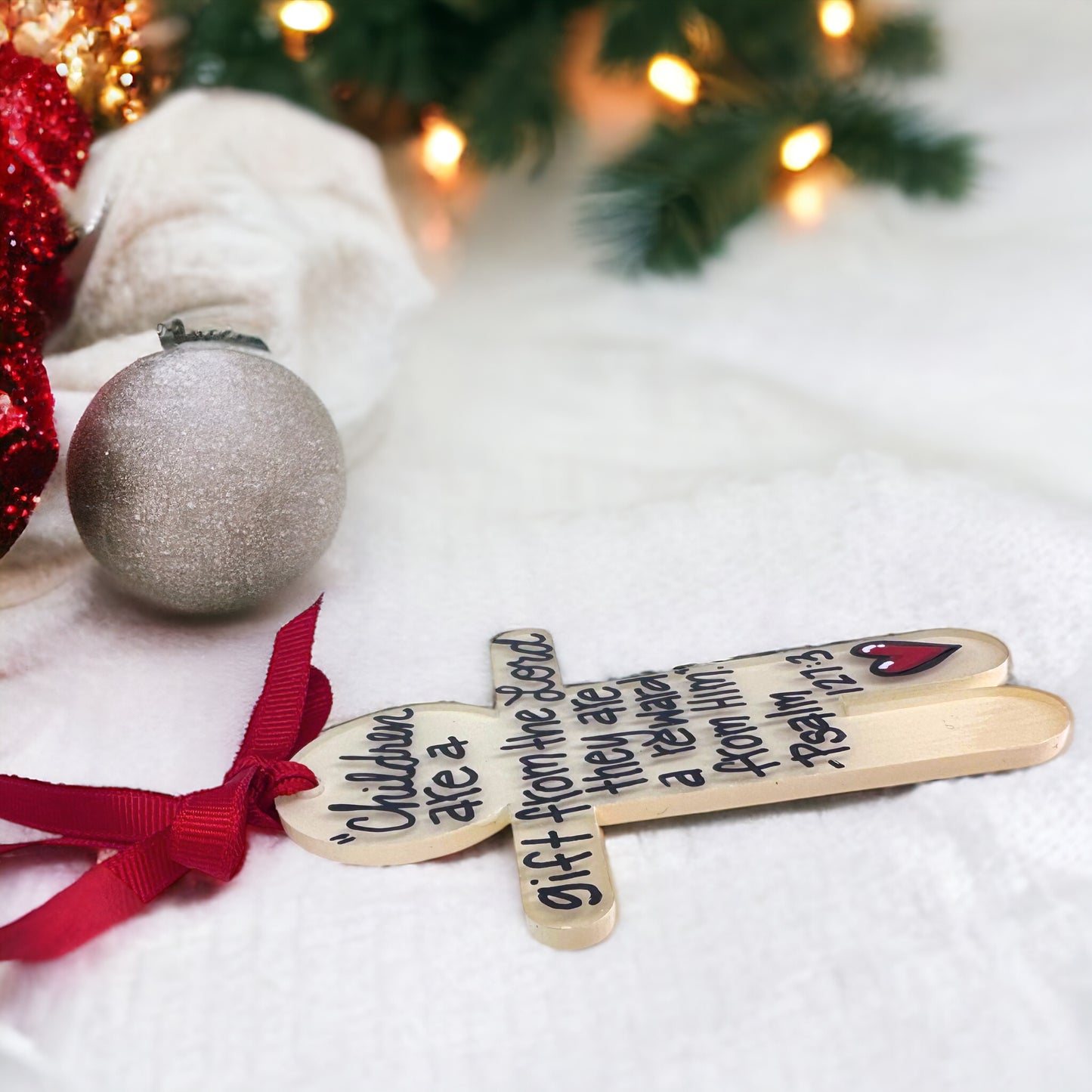 Handmade Child Christmas Ornament - A Cherished Personality Keepsake!