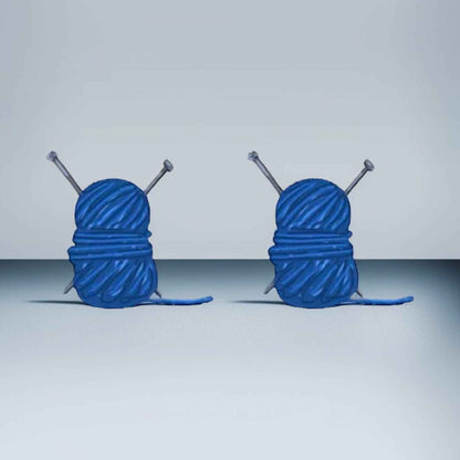 Ball of Yarn Stud Earrings – A Crafty Delight for Your Ears!