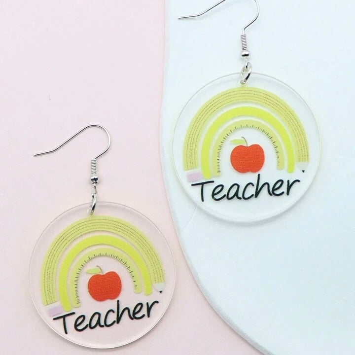 Teacher Earrings Collection: Show Your Passion for Teaching! 🍎 - Rhythms of Grace Creative