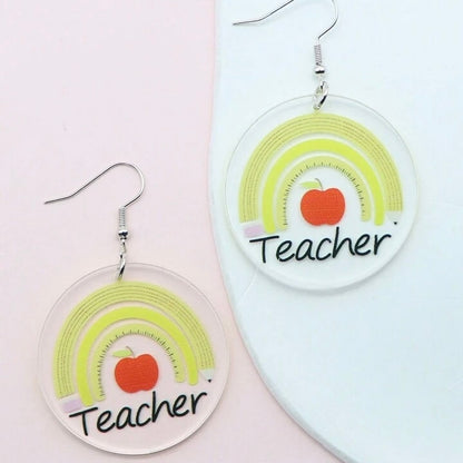 Teacher Earrings Collection: Show Your Passion for Teaching! 🍎 - Rhythms of Grace Creative