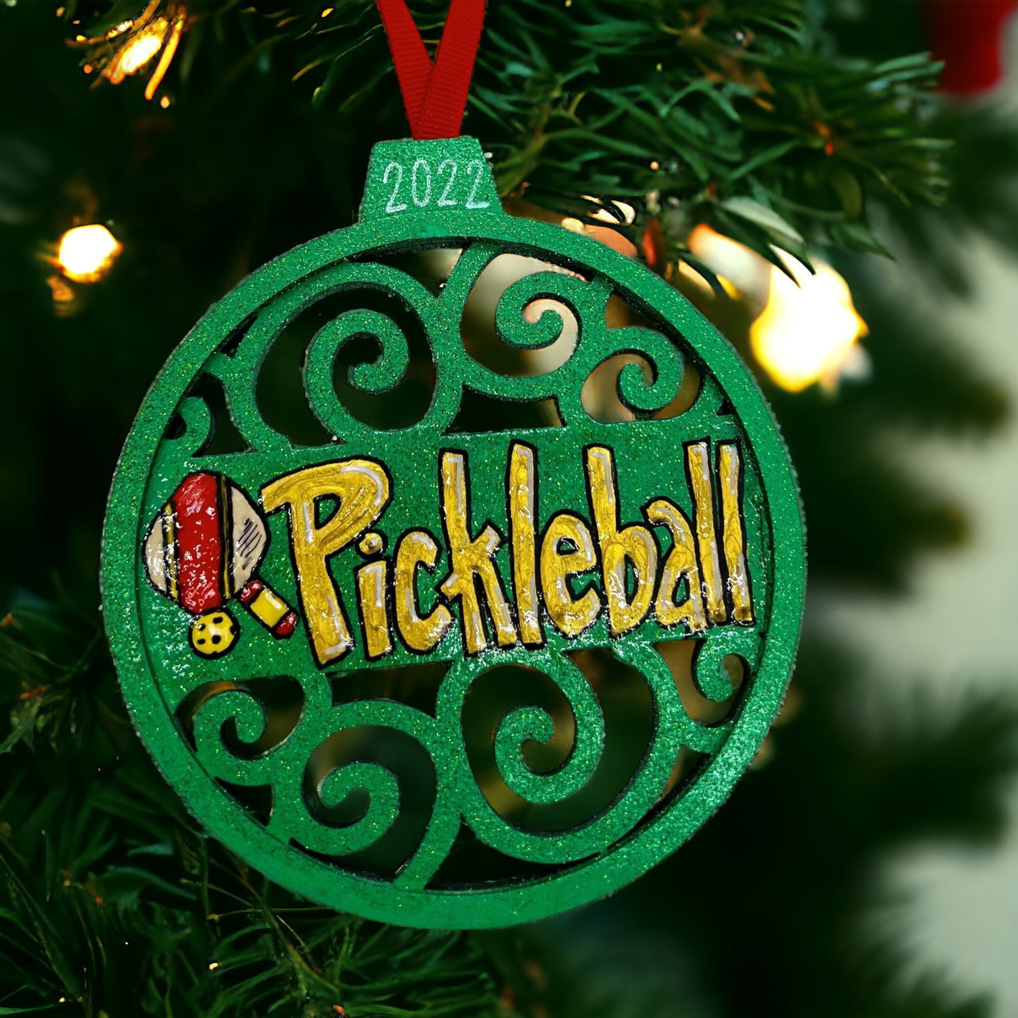 Christmas Ornament: Pickleball Ornament