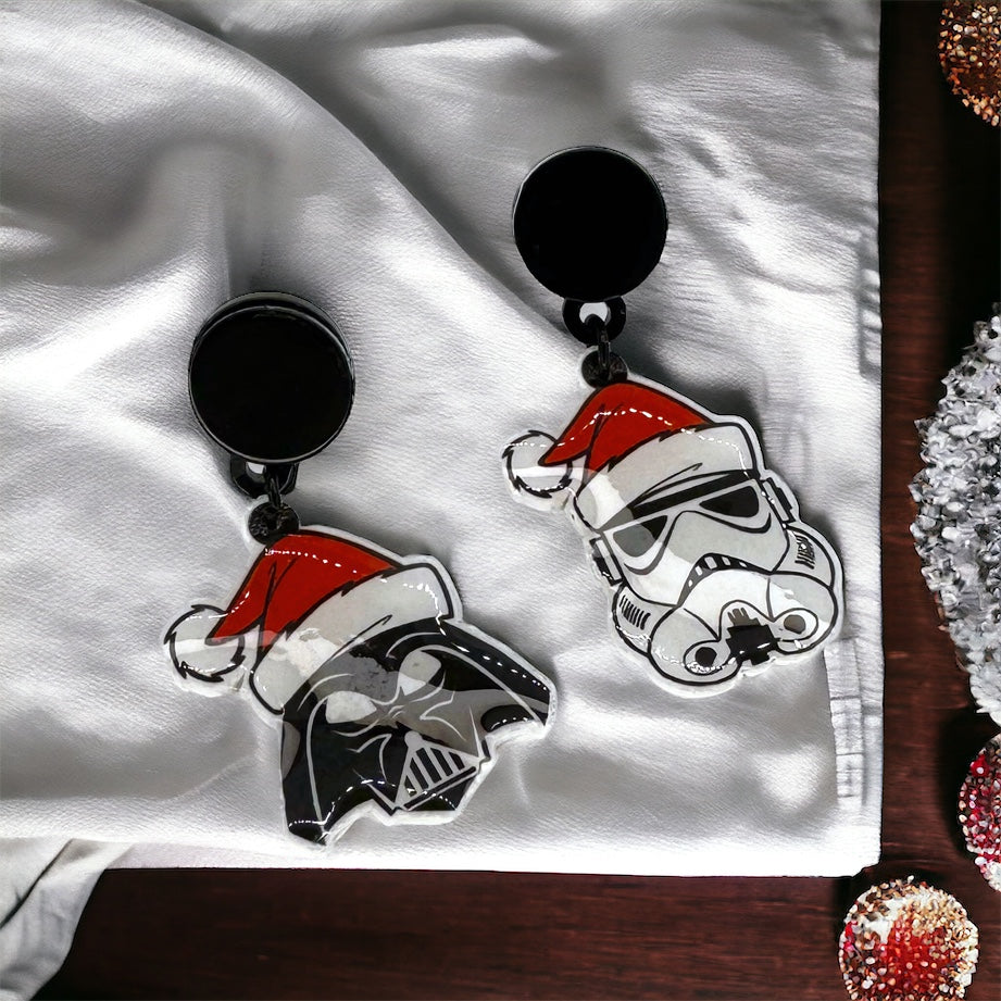 Unleash Your Holiday Force with Star Wars Christmas Earrings!
