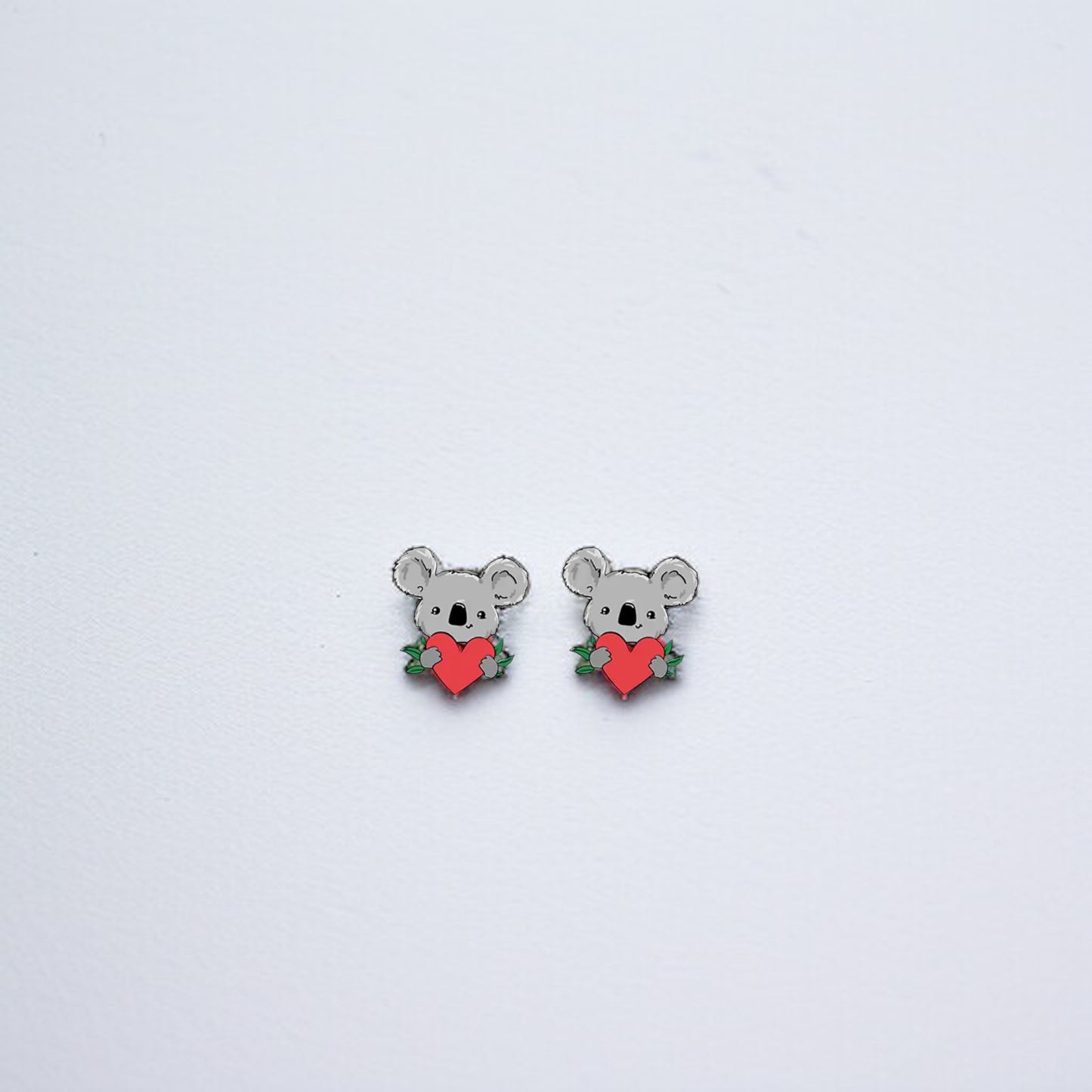Koala-ty Cuties: Adorable Cartoon Koala Stud Earrings!
