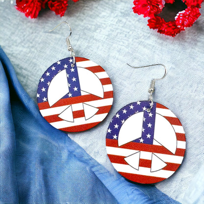 Patriotic Red, White & Blue Earring Bundle - Set of 4, Fourth of July, Stars & Stripes, SALE