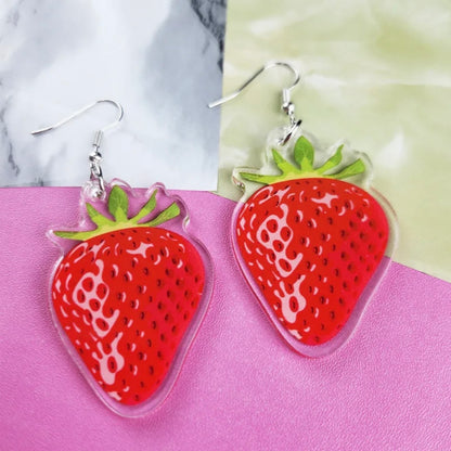 Berry Sweet Summer Earrings - Dazzling Strawberry Dangles! - Rhythms of Grace Creative