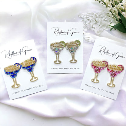 Fiesta Flair: Dazzling Margarita Earrings for Every Celebration!