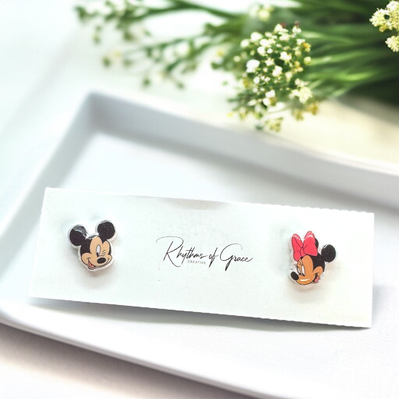Enchanting Mouse Ears Stud Earrings – Add Some Magic to Your Day!