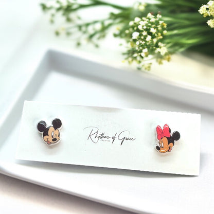 Enchanting Mouse Ears Stud Earrings – Add Some Magic to Your Day!