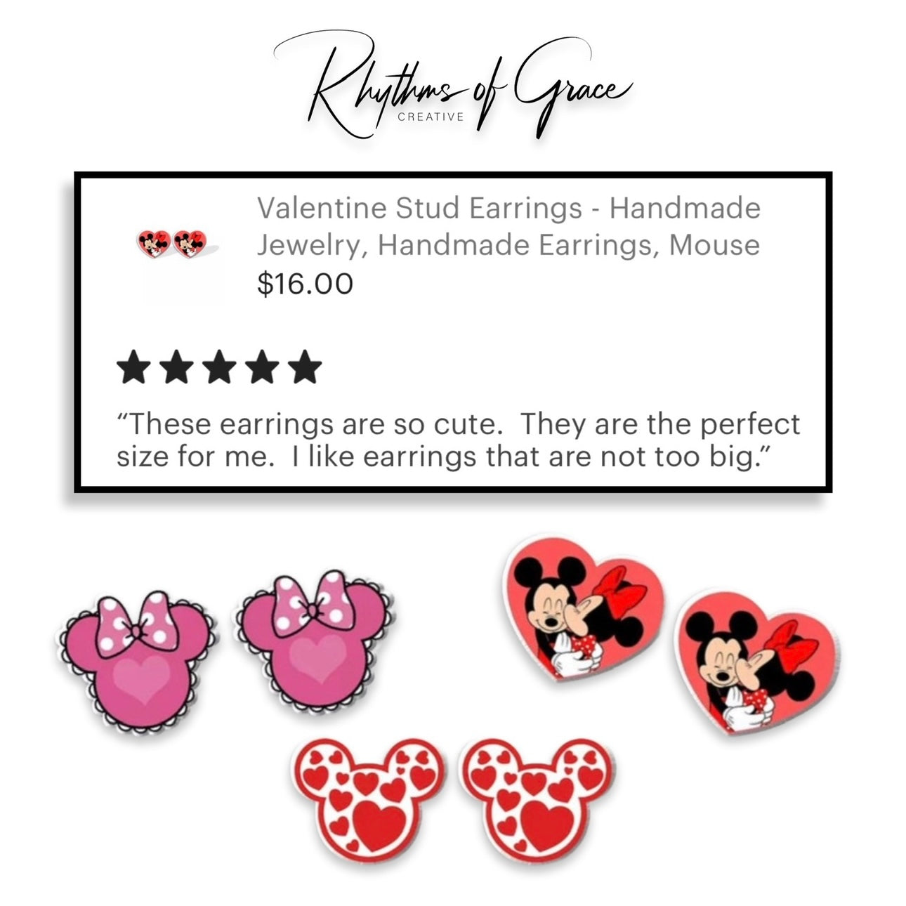 Love in the Air: Whimsical Mickey & Minnie Valentine’s Day Earrings!