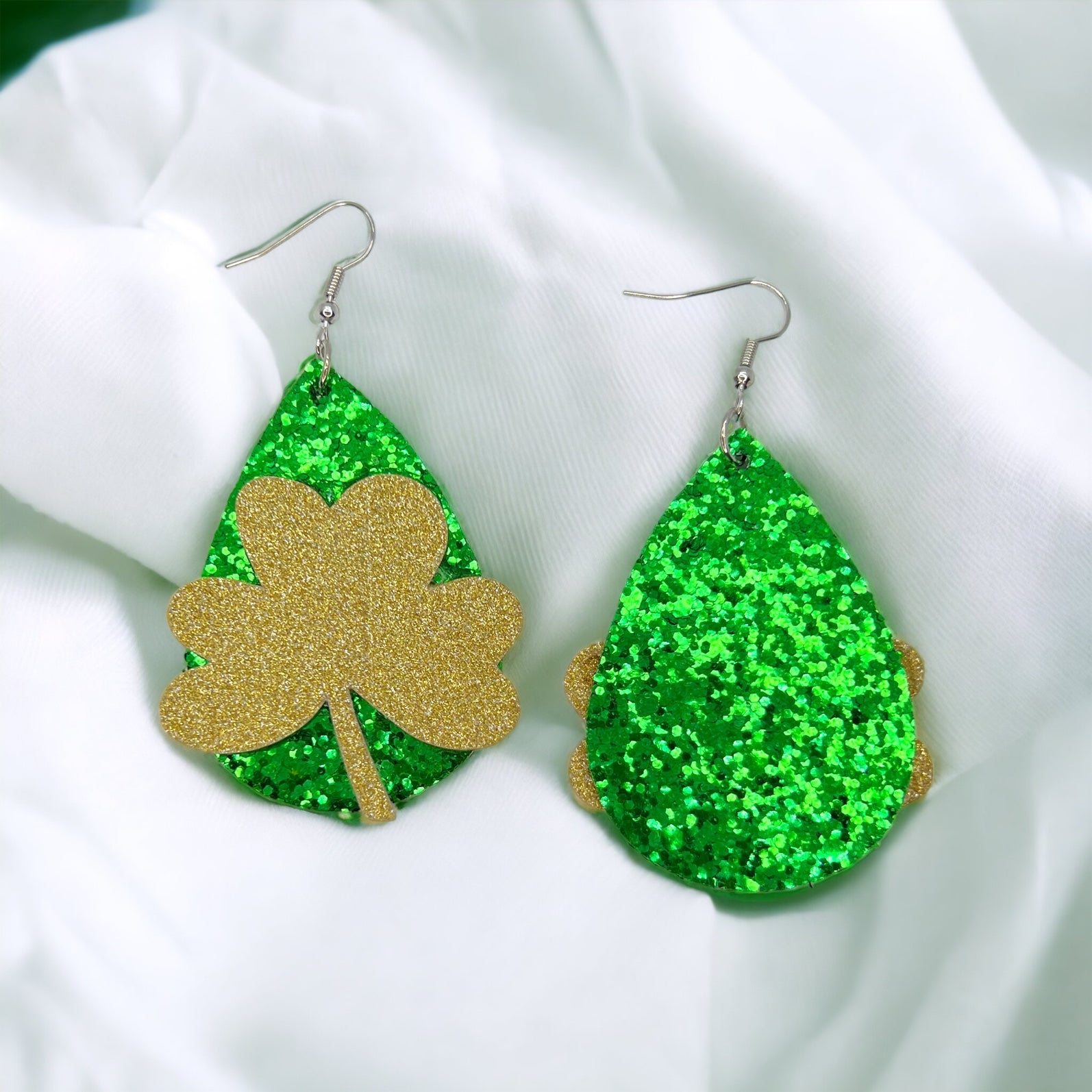 Lucky Shamrock Earrings - Your Perfect St. Patrick's Day Accessory! 🍀 - Rhythms of Grace Creative