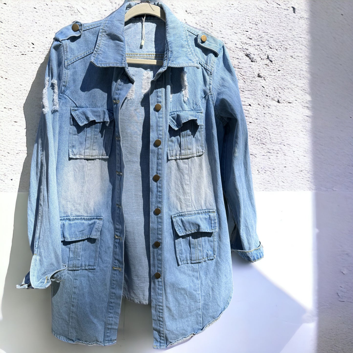Tequila Vibes Only: Hand-Painted Jean Jacket for the Bold and Fabulous!