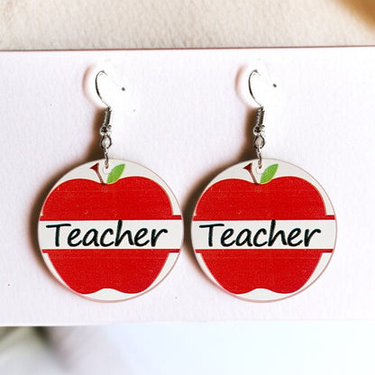 Teacher Earrings Collection: Show Your Passion for Teaching! 🍎 - Rhythms of Grace Creative