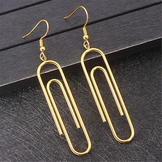School's in Session: Gold Paperclip Earrings to Class Up Your Style! - Rhythms of Grace Creative