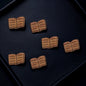 Wooden Book Club Stud Earrings - A Novel Touch to Your Style!