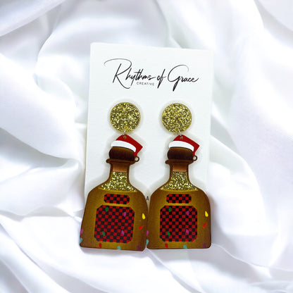 Sip into the Holiday Spirit with Christmas Tequila Earrings! 🎄 - Rhythms of Grace Creative
