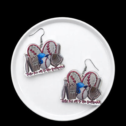 Swing into Style: Fun Baseball Dangle Earrings for Game Day