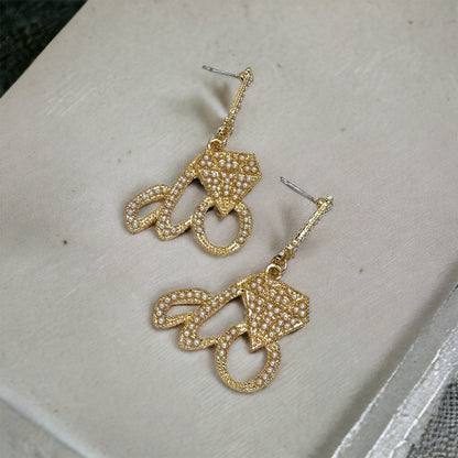 Sparkle & Shine with Our "I Do" Dangle Earrings 💍