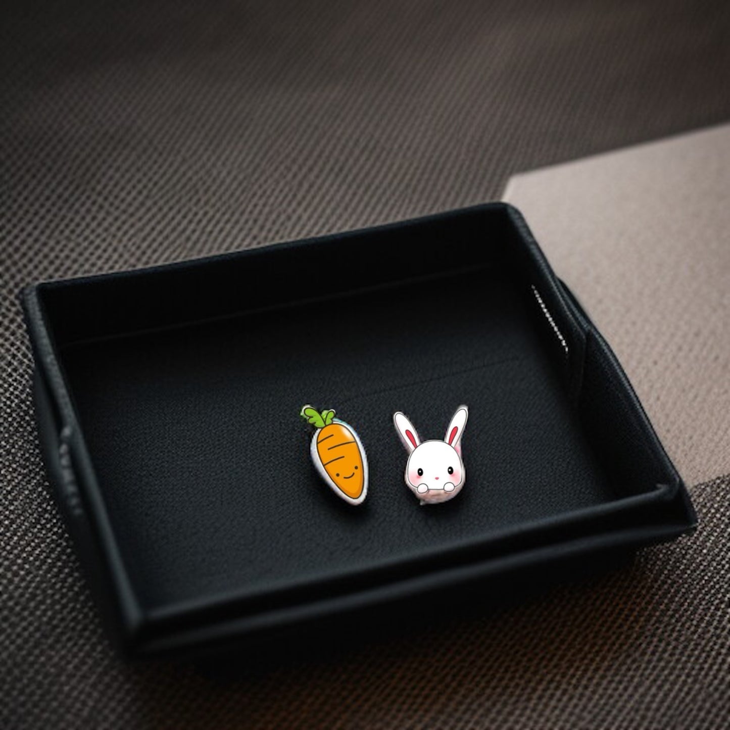 Adorable Duo Stud Earrings – Moo, Hop, and Delight! 🎉