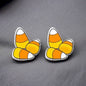 Boo-tiful Candy Corn Stud Earrings - Handmade Halloween Delight! 🎃