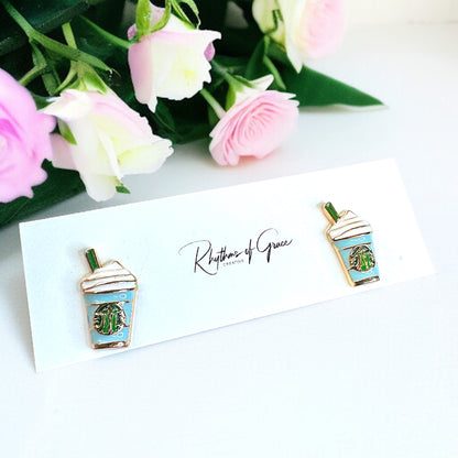 Sip in Style with Our Coffee Cup Stud Earrings! ☕