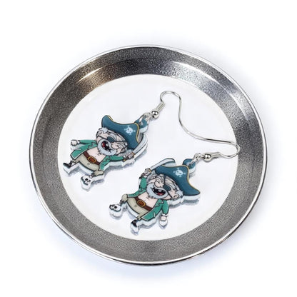 Ahoy, Style! Adorable Pirate Dangle Earrings for Landlubbers & Buccaneers!