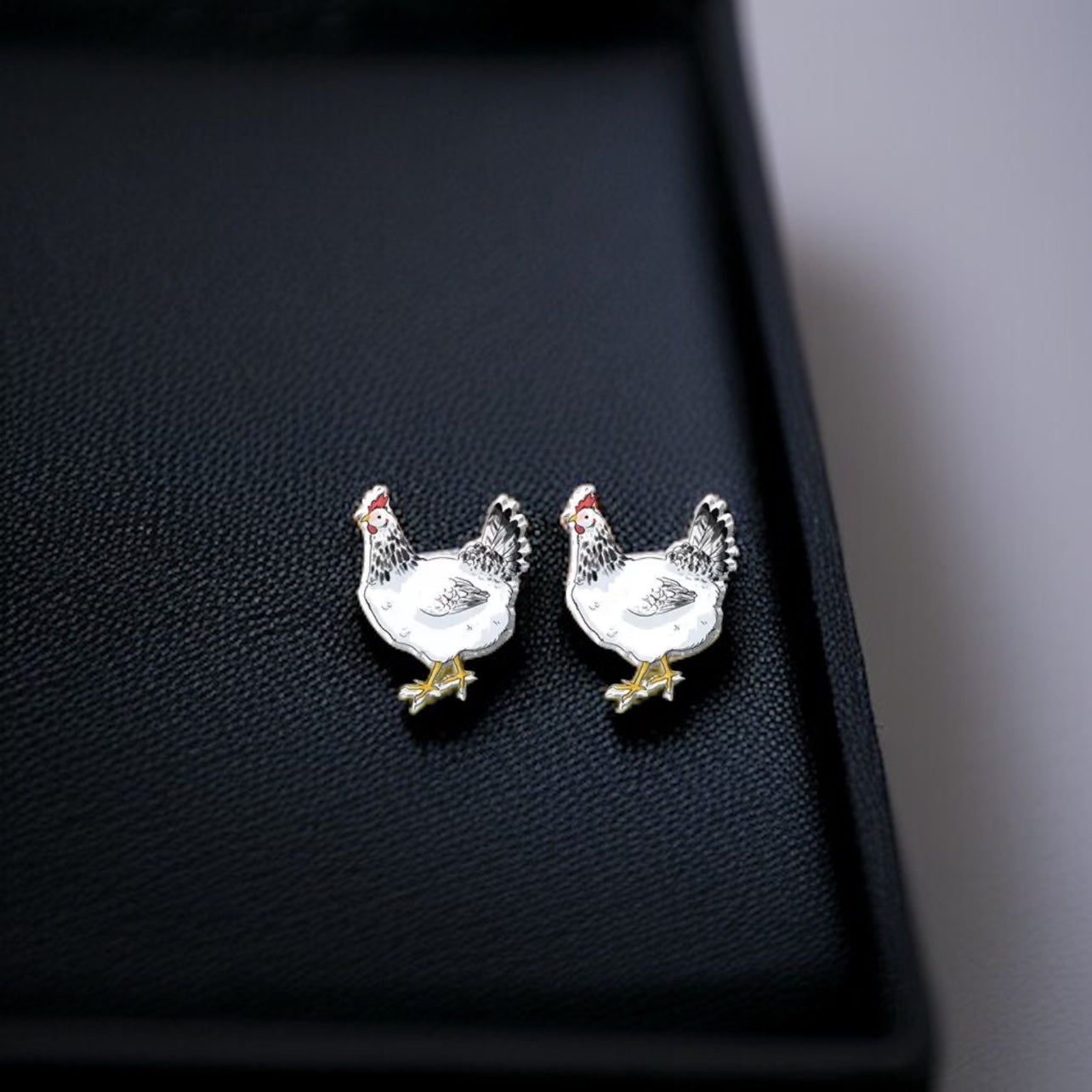 Cluck-tastic Chicken Stud Earrings – Three Charming Styles!
