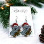 Festive Fun: Adorable Koala Santa Earrings to Brighten Your Holidays! Christmas