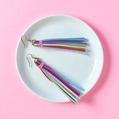 Fringe with Benefits – Pastel Tassel Earrings for Everyday Play!