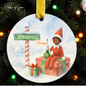 Elf Arrival & Departure Ornament – Two-Sided Elf on the Shelf Christmas Ornament