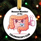 Celebrate Your First Colonoscopy: Customizable Christmas Ornament for Milestone Moments!