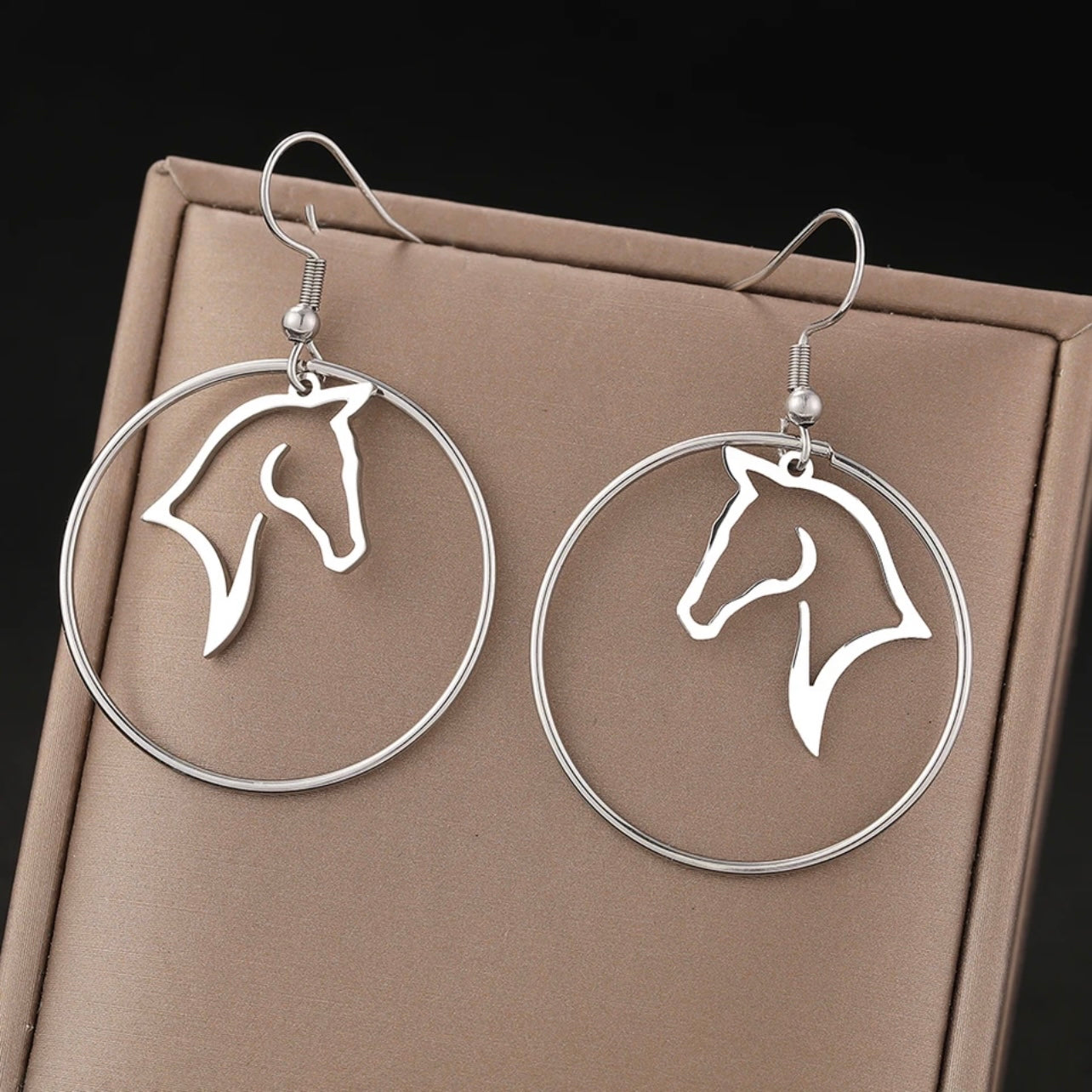 Gallop into Elegance: Stunning Horse Dangle Earrings - Rhythms of Grace Creative
