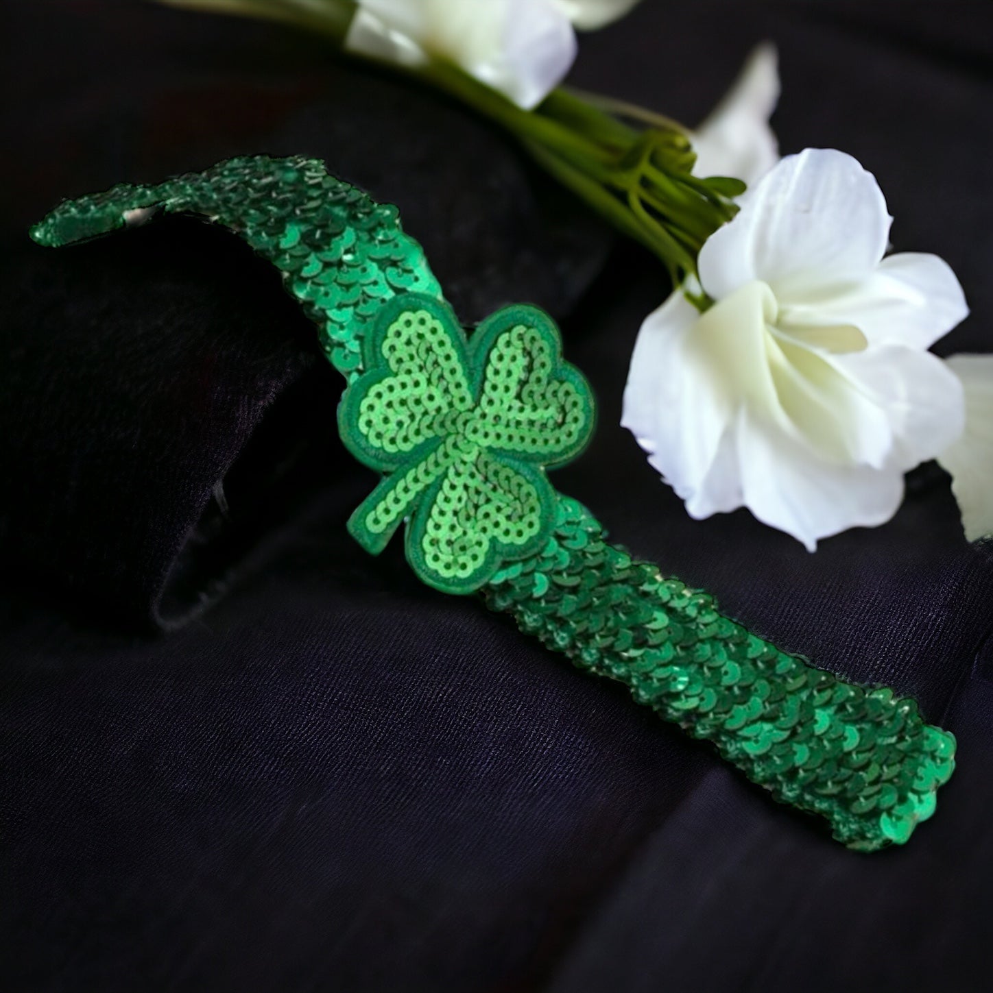 Shamrock Sparkle Headband: Get Your Irish On! 🍀✨ - Rhythms of Grace Creative