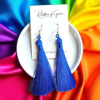 Tassel Power: Colorful Boho Dangle Earrings in 9 Vibrant Shades!