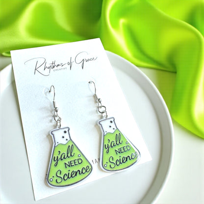 Science Earrings: Celebrate Your Inner Scientist! 🔬 - Rhythms of Grace Creative