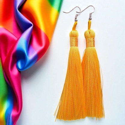 Tassel Power: Colorful Boho Dangle Earrings in 9 Vibrant Shades!