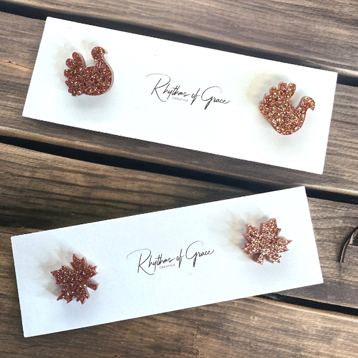 Sparkle and Shine This Thanksgiving with Our Festive Stud Earrings!