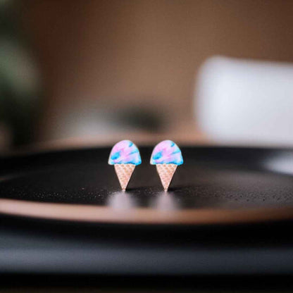 Sweeten Your Style: Adorable Cotton Candy Stud Earrings!