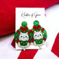 Deck the Halls and Yourself with Christmas Wreath Earrings! 🐾🎄
