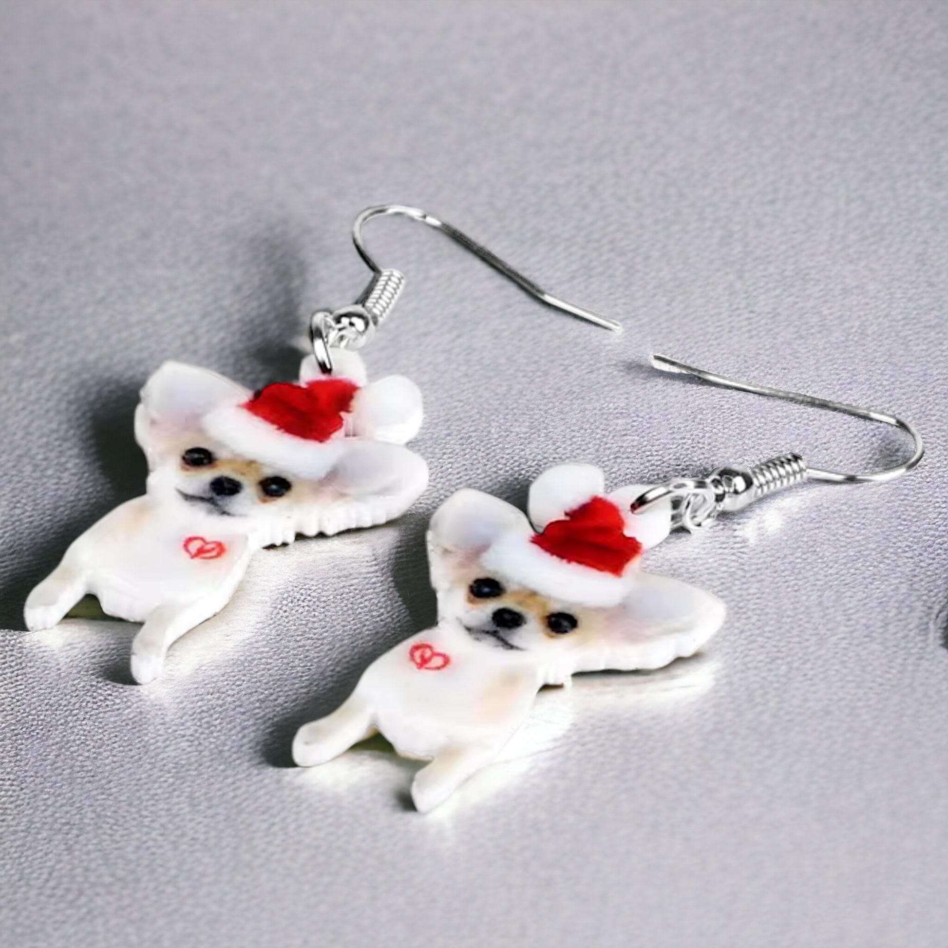 Chihuahua Earrings - Dog Earrings, Chi Mom, Dog Jewelry, Dog Mom, Chihuahua Jewelry, Dog Accessories, Puppy Earrings, Chihuahua Accessories - Rhythms of Grace Creative