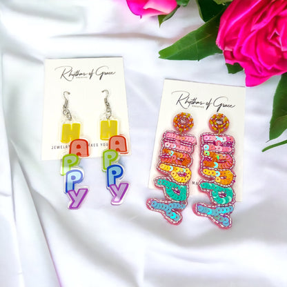 Joyful Vibes Only: Happy Earrings for Every Celebration! - Rhythms of Grace Creative