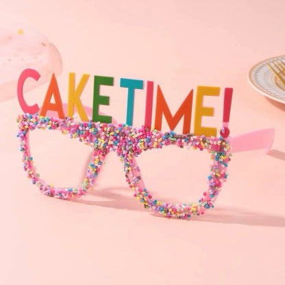Caketime Sunglasses - Happy Birthday, Birthday Accessories, Cake Accessories, Birthday Queen - Rhythms of Grace Creative