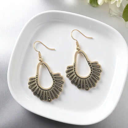 Dissent Earrings – Channel Your Inner RBG with Bold Elegance!