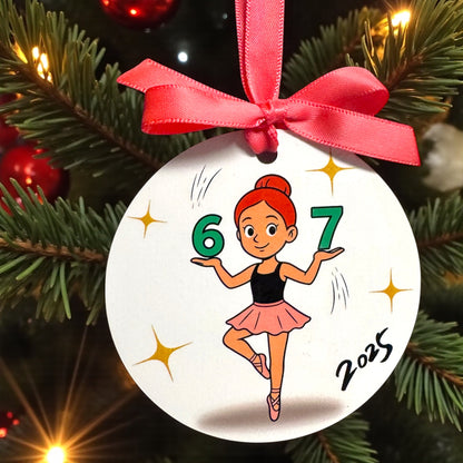 "Santa 6-7" Ornament – Sleighin' the Holiday Game!