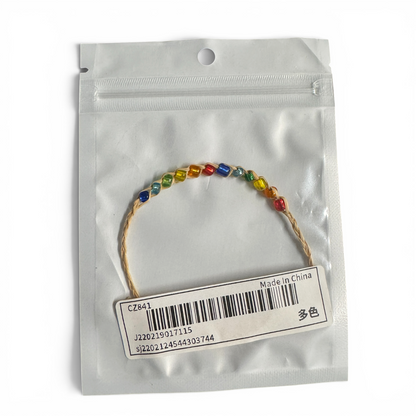 Rainbow Beaded Friendship Bracelet - The Perfect Accessory! 🌈